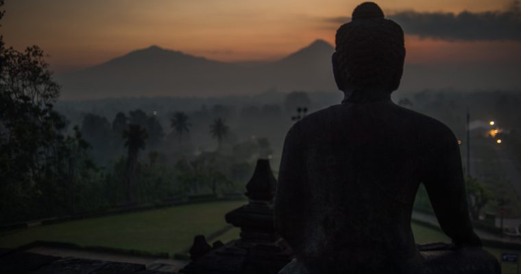 Sunrise at the Borobudur Temple